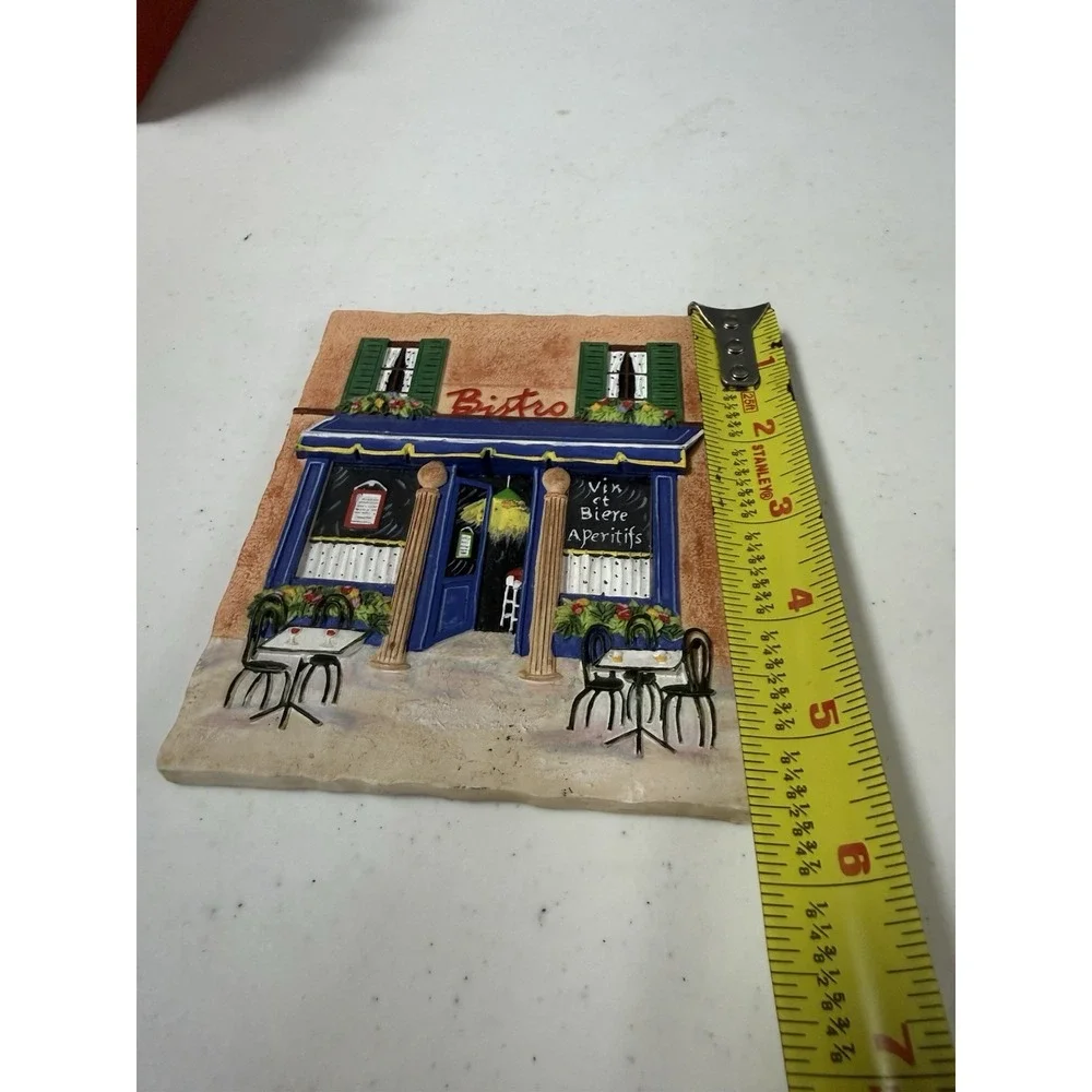 Vintage 3D Small Patio Ceramic Art Frame Design Cafe/Bistro